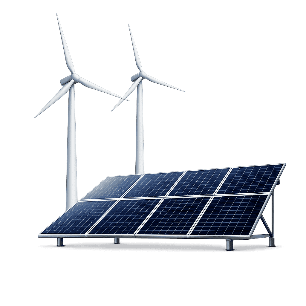 Renewable power — wind and solar infrastructure